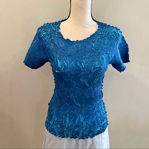 Bright Blue Stretchy Top  | No Tags